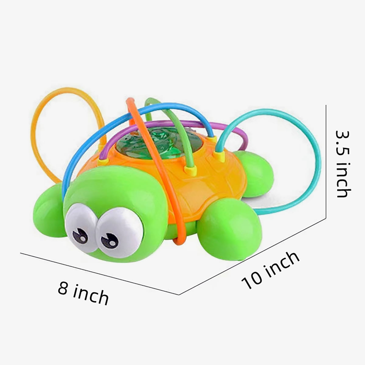 2CFun Sprinkler Toy for kids Water Fun Splash Play Toy Children Spinning Spray Turtle Outdoor Toys for Yard gift for Toddlers Boys Girls