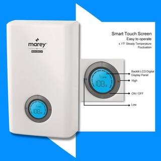 MAREY 2.2 GPM Power Pak 12 kW Residential 2 Points of Use Electric Tankless Water Heater PP12