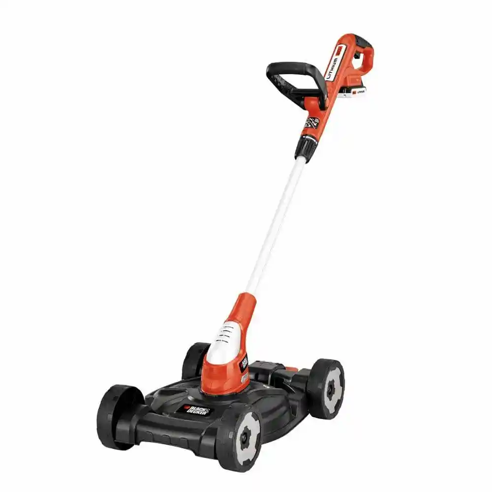 BLACK+DECKER 20V MAX Cordless Battery Powered 3-in-1 String Trimmer, Lawn Edger & Lawn Mower Kit with (2) 2Ah Batteries & Charger MTC220