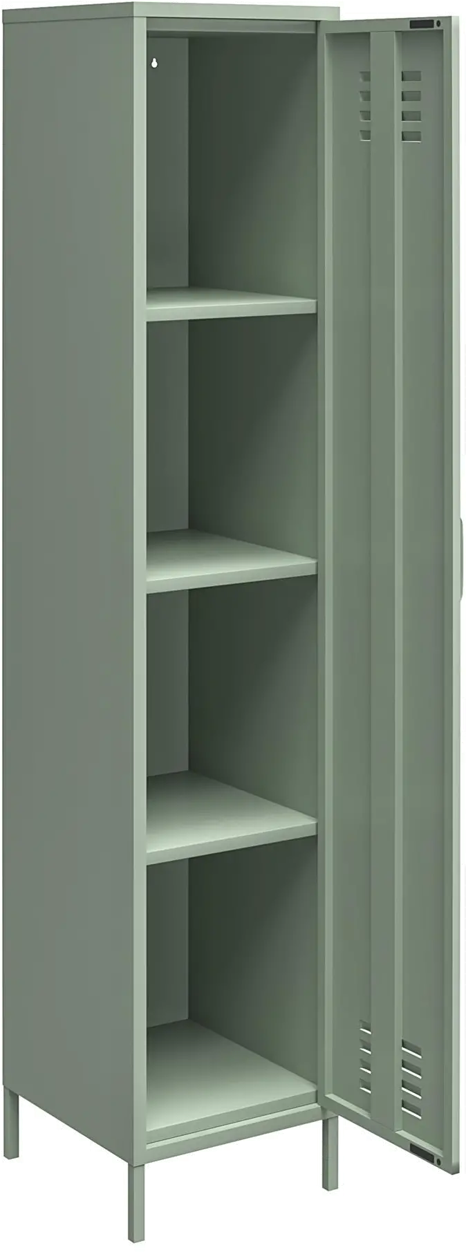 Mission Light Green Single Metal Locker Storage Cabinet