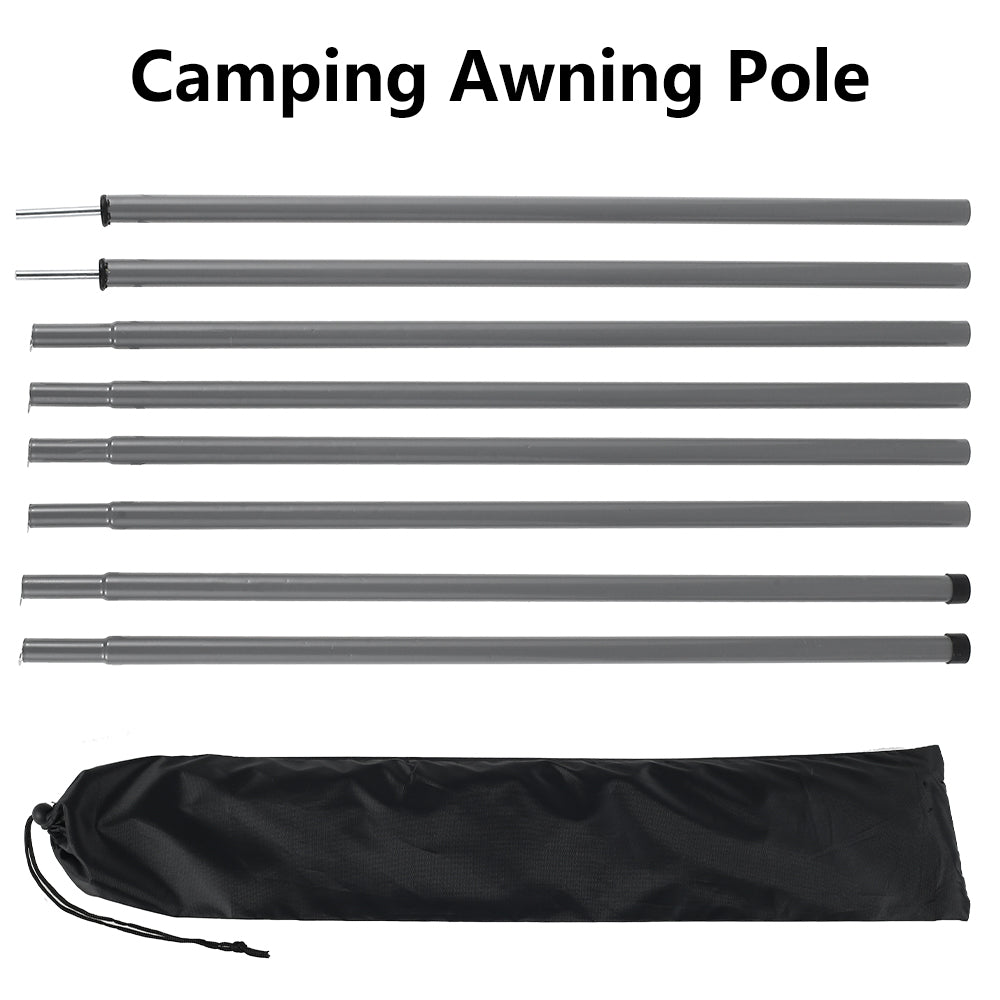 Everso Tent Poles,Adjustable Universal Tent Poles Telescoping Tarp Poles Bars Iron Awning Support Rods for Camping Canopy