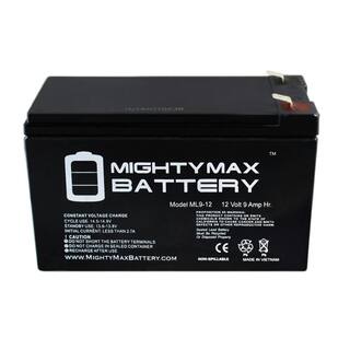 MIGHTY MAX BATTERY 12V 9AH Replacement Battery for CyberPower RB1290 UPS ML9-1294286B