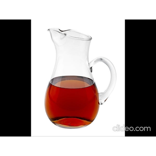 Zeus Mouth Blown Glass Pitcher H10