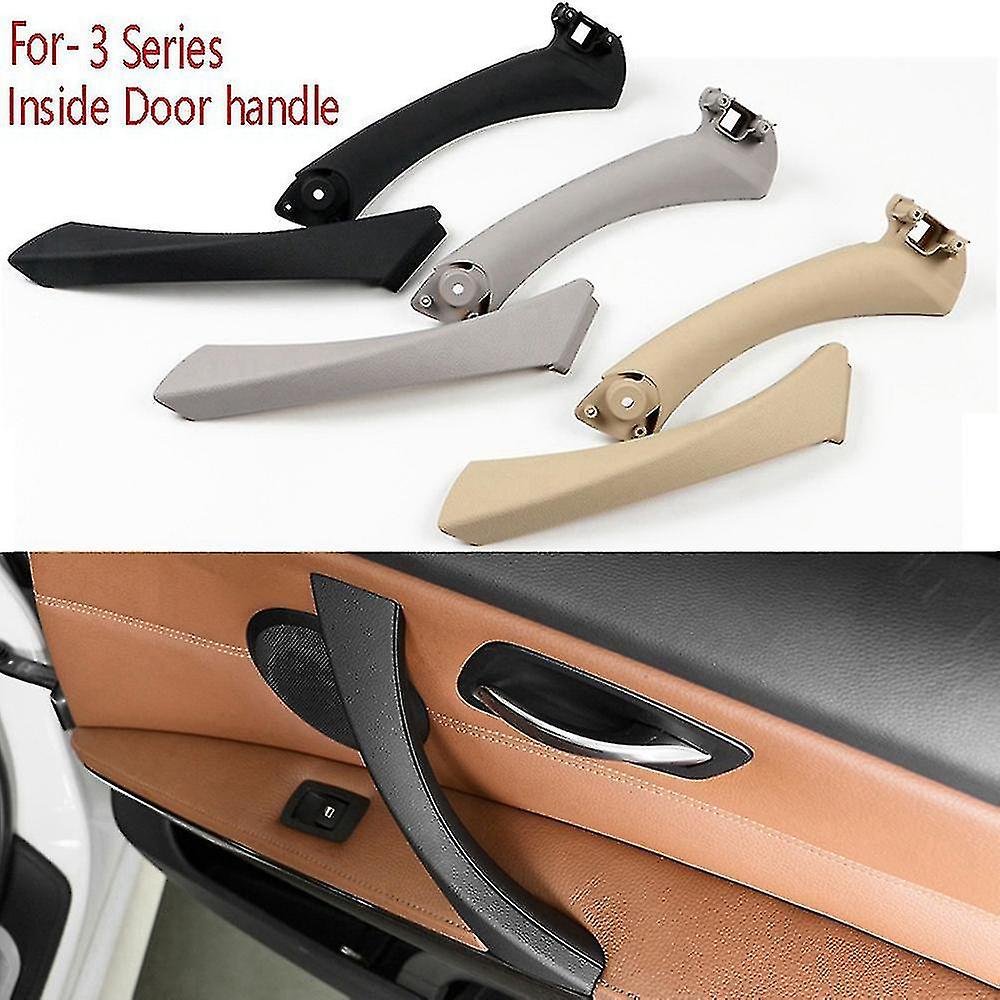 Car Left Interior Door Pull Handle With Cover Trim Replacement For- 3 Series E90 E91 E92 2004-2012