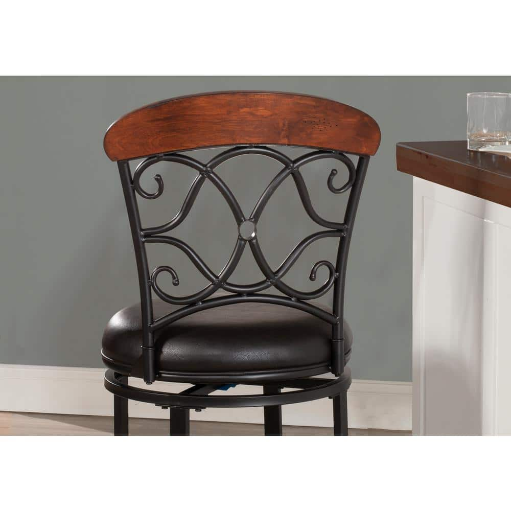 Hillsdale Furniture Trevelian 30 in. Dark Coffee Bar Stool 63507