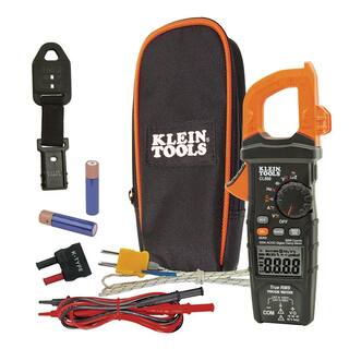 Klein Tools 600 Amp ACDC True RMS Auto-Ranging Digital Clamp Meter with Magnetic Hanger M2O41530KIT