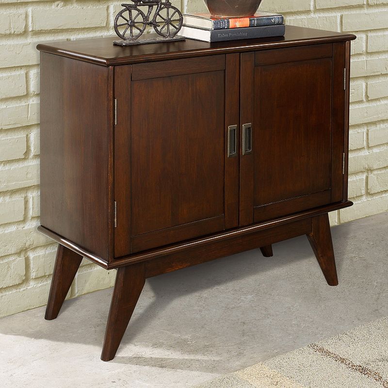 Simpli Home Draper Mid-Century Storage Cabinet