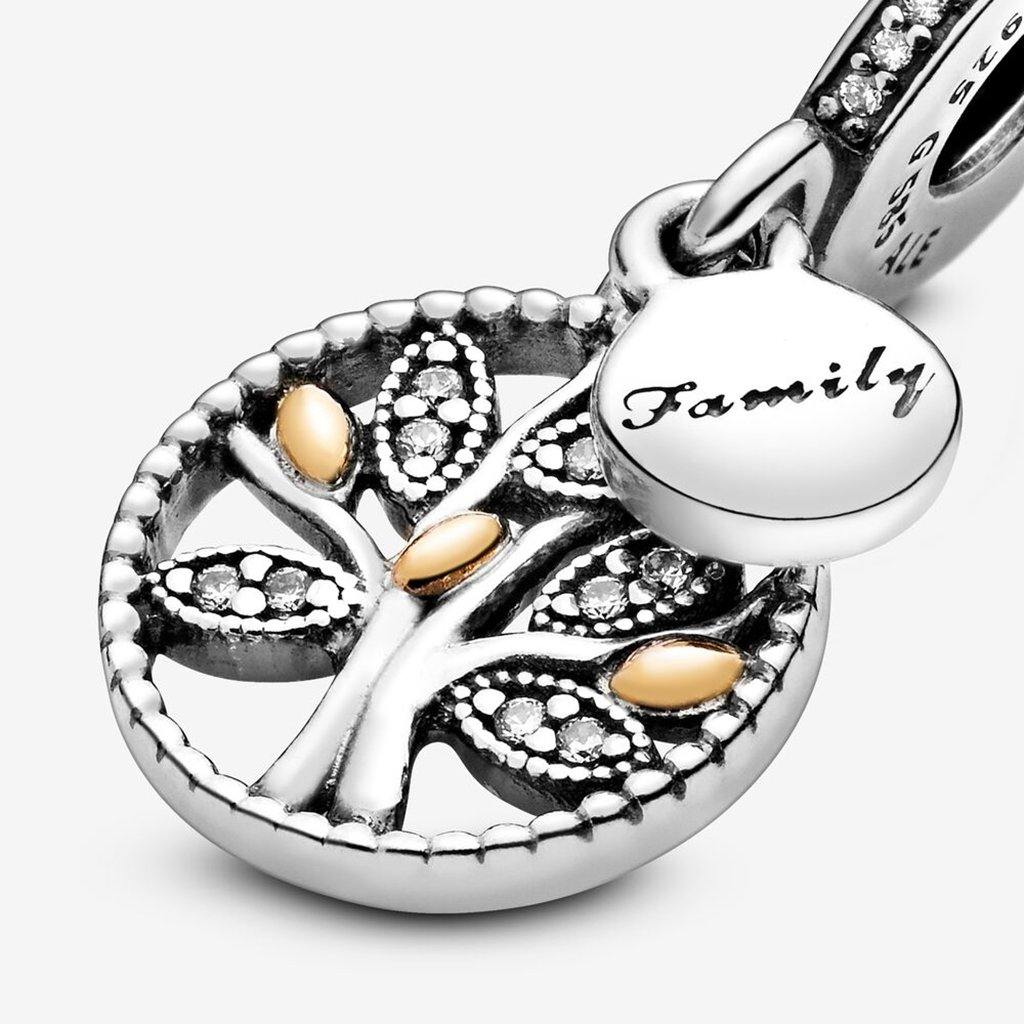 PANDORA  Sparkling Family Tree Dangle Charm