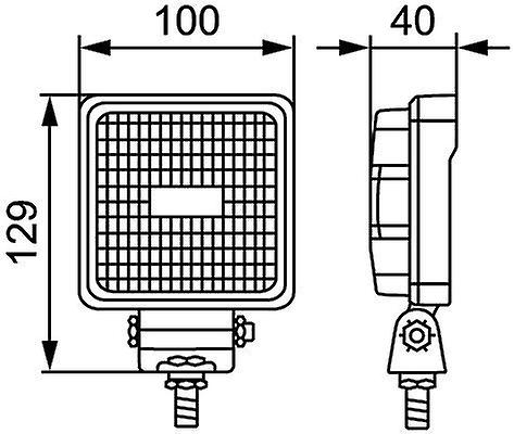 Worklight Black Work Lamp Torch LED 12V 24V