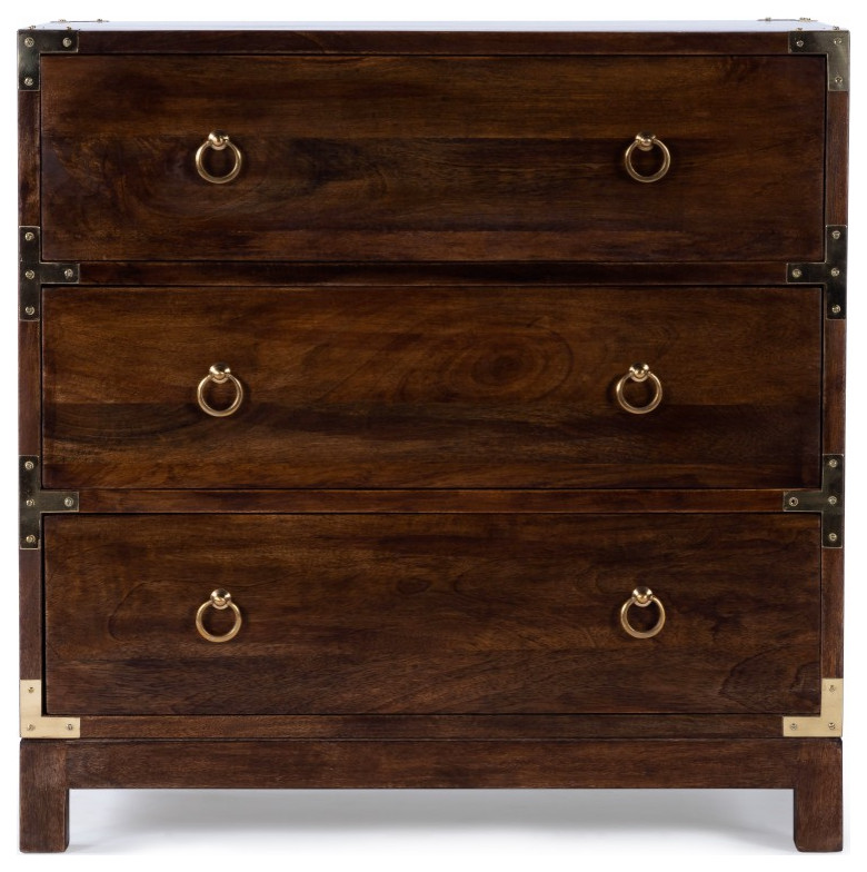 Forster Brown Campaign Chest   Transitional   Accent Chests And Cabinets   by UStradeENT LLC  Houzz