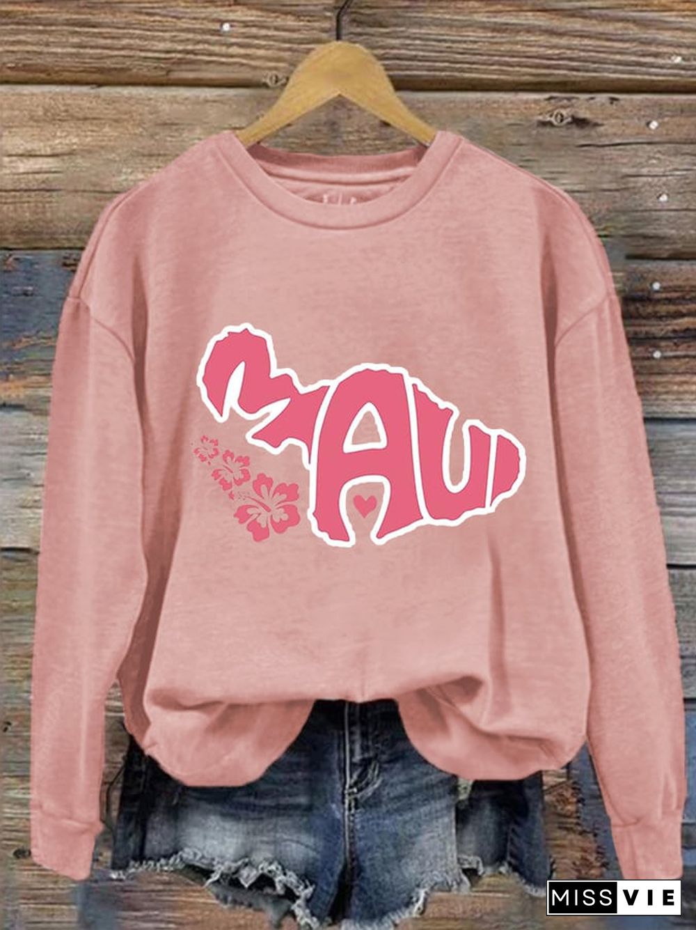 Women's Maui Strong Print Sweatshirt