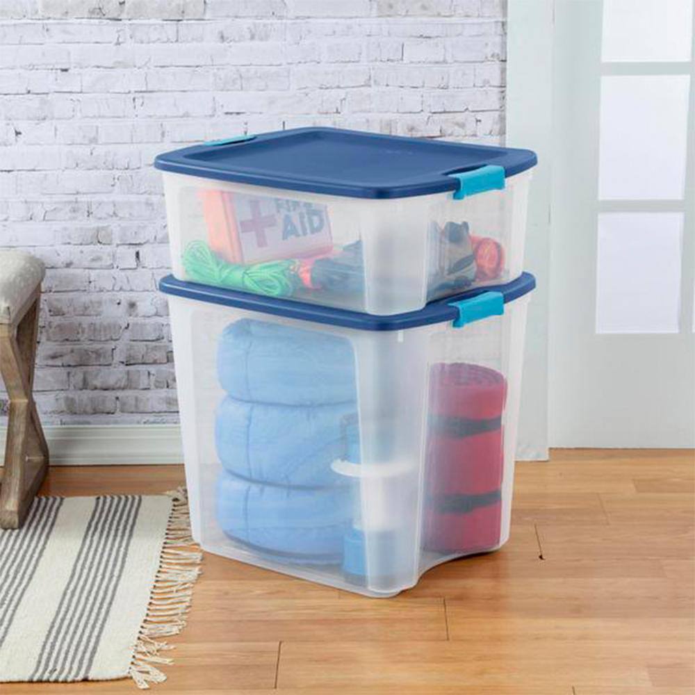 Sterilite 26 Gal. Latch and Carry Storage Tote Box Container (8-Pack) 8 x 14489604