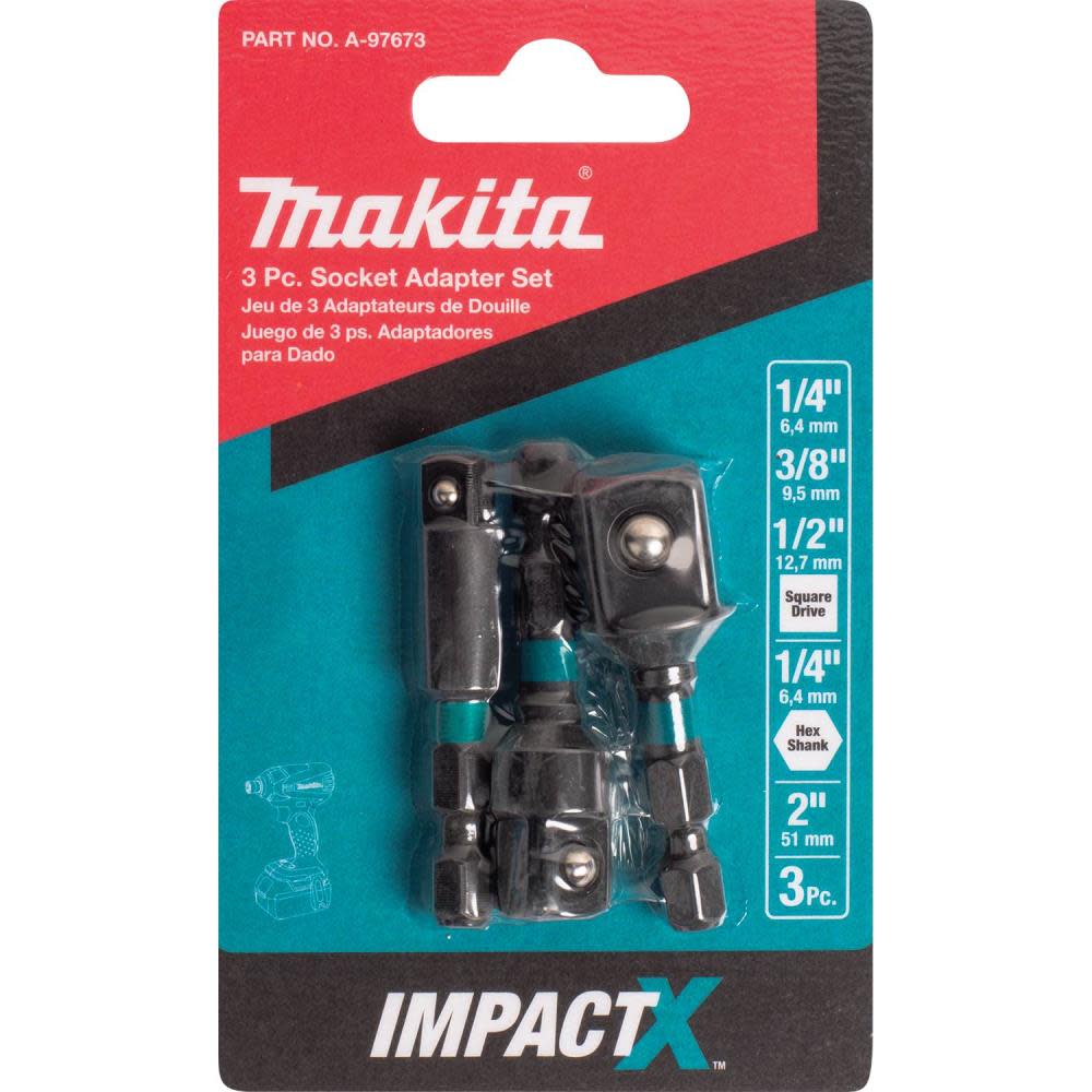 Impact X 3 Pc. 2″ Socket Adapter Set