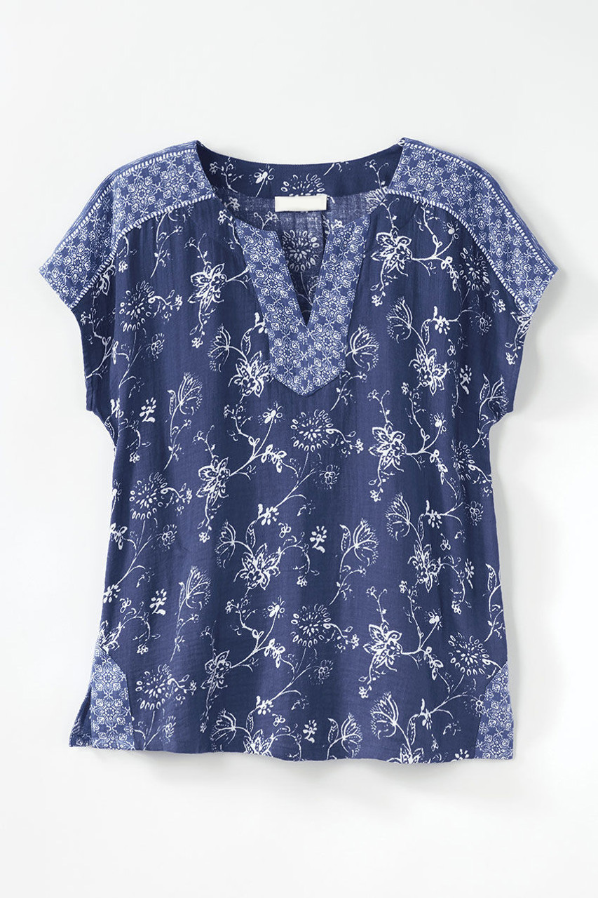Indigo Borders Top