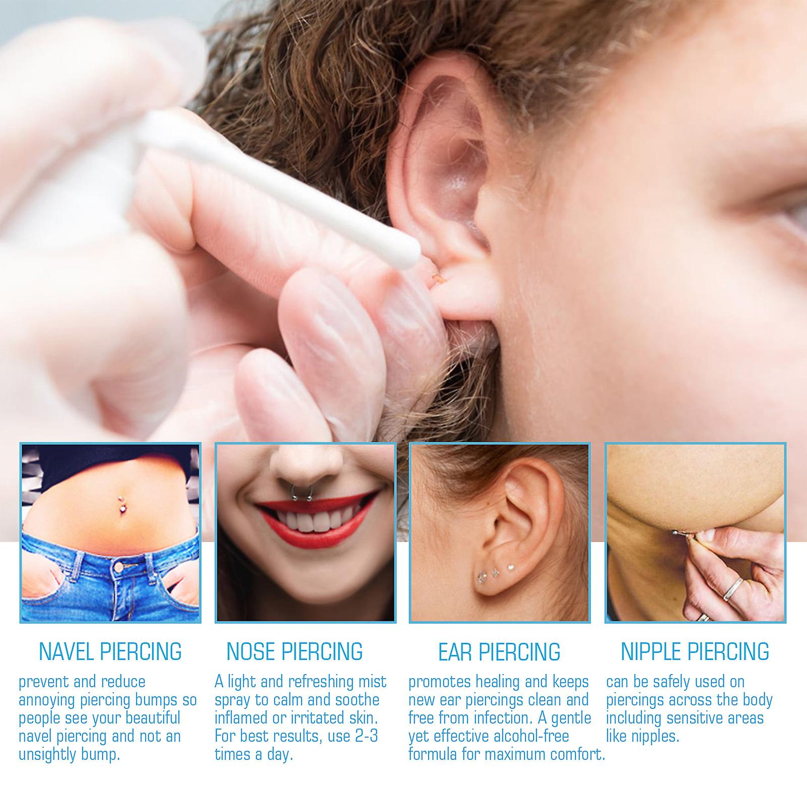 Ear Hole Care Spray Ear Piercing Cleansing Anti-blockage Odor Reduction Swelling Spray To Relieve Pain