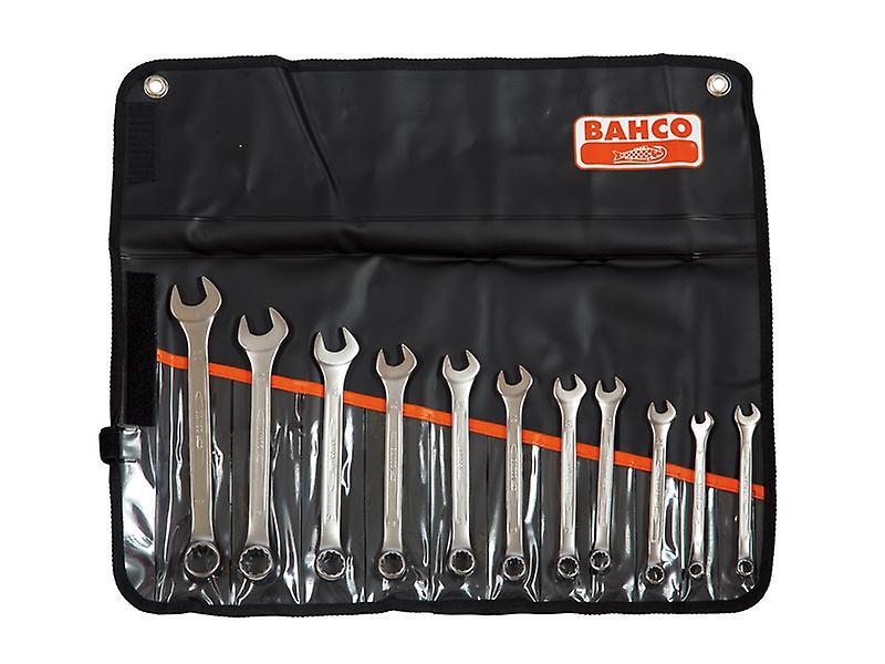 Bahco Chrome Polished Combination Spanner Set of 11 Metric 8 to 22mm