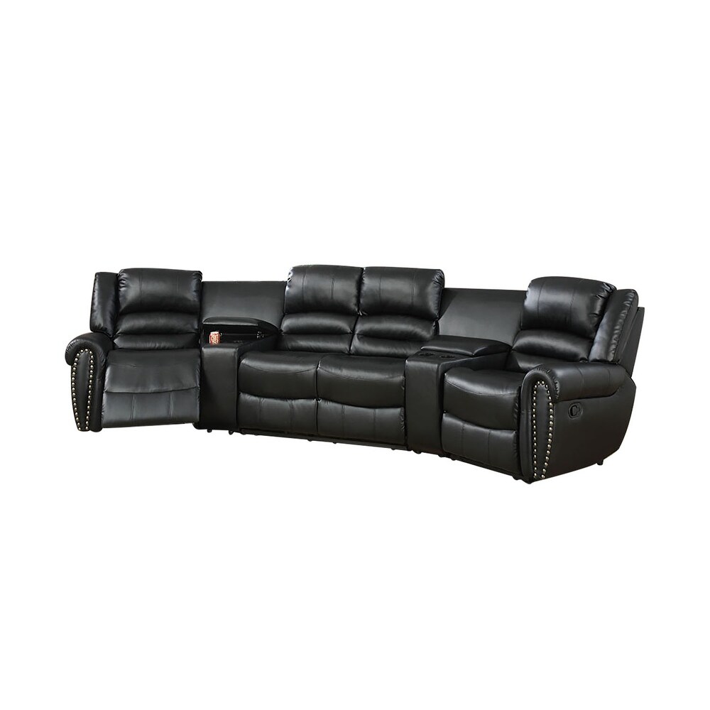 5 Piece Handle Motion Sectional