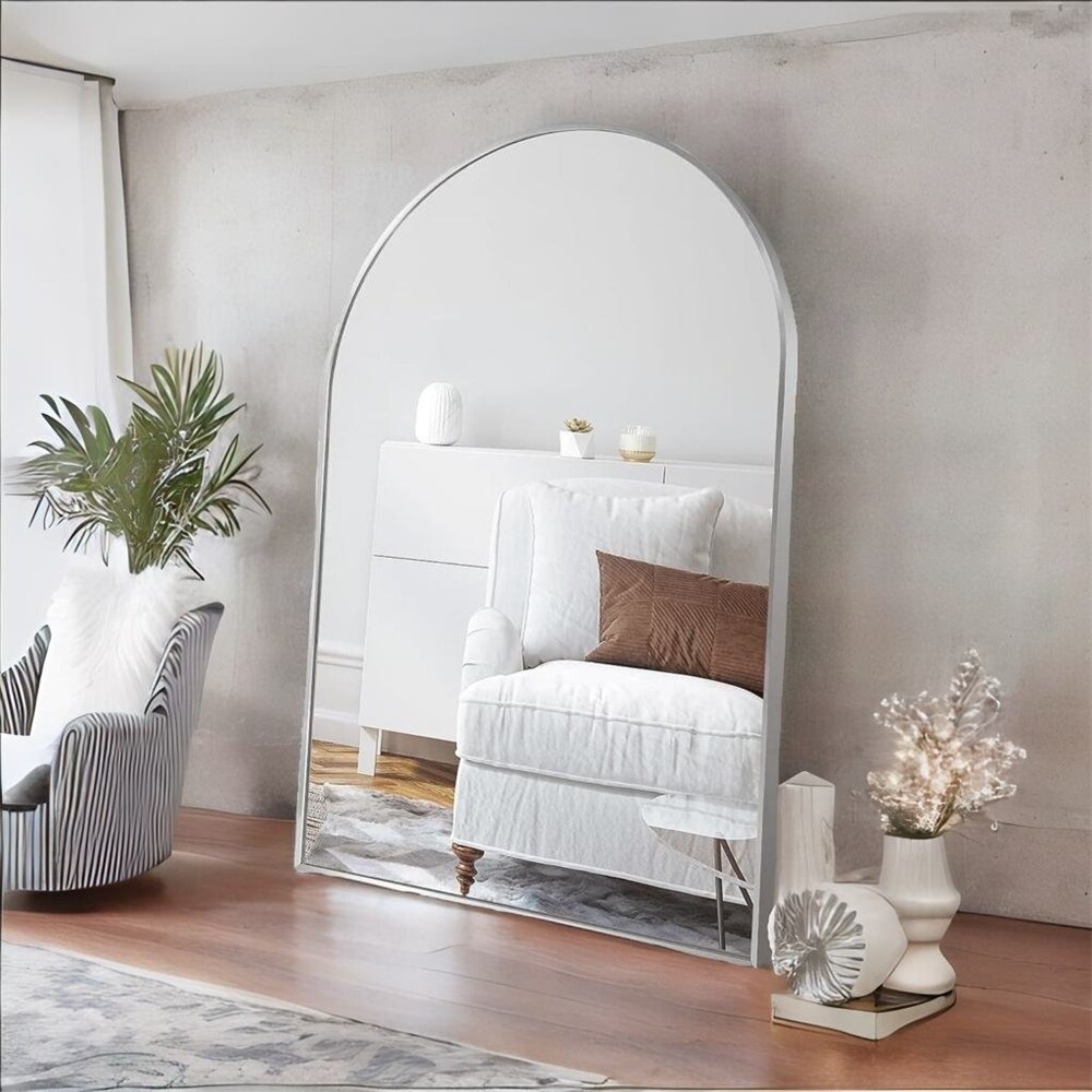 Metal Large Arch Mirror with Shatterproof Film and Density Board