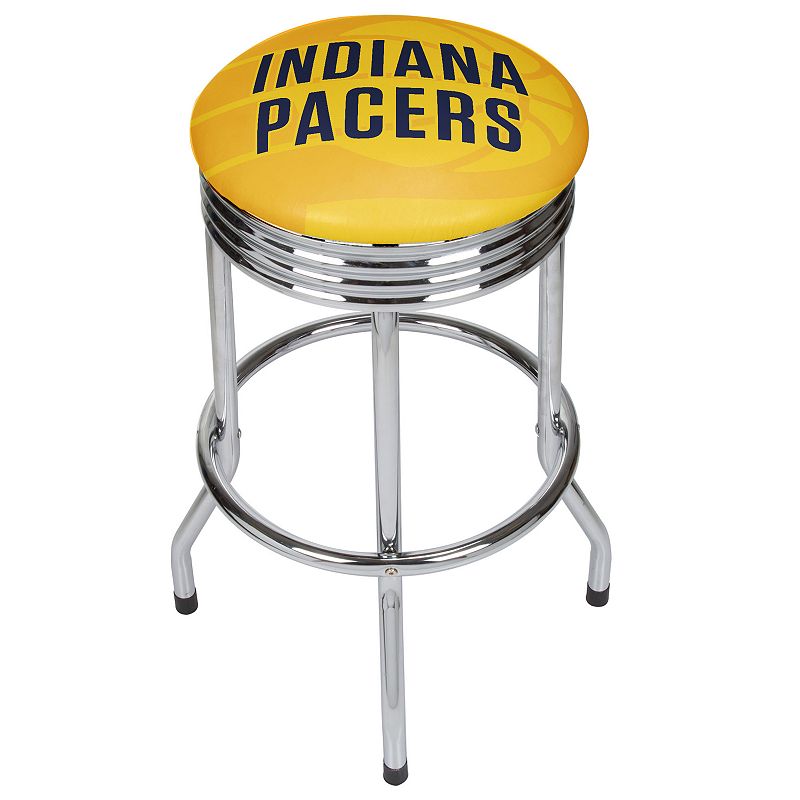 Indiana Pacers Padded Ribbed Bar Stool