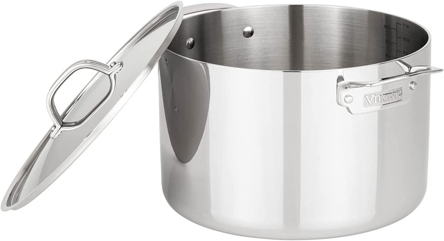 Viking 3-Ply Stainless Steel Stock Pot， 12 Quart