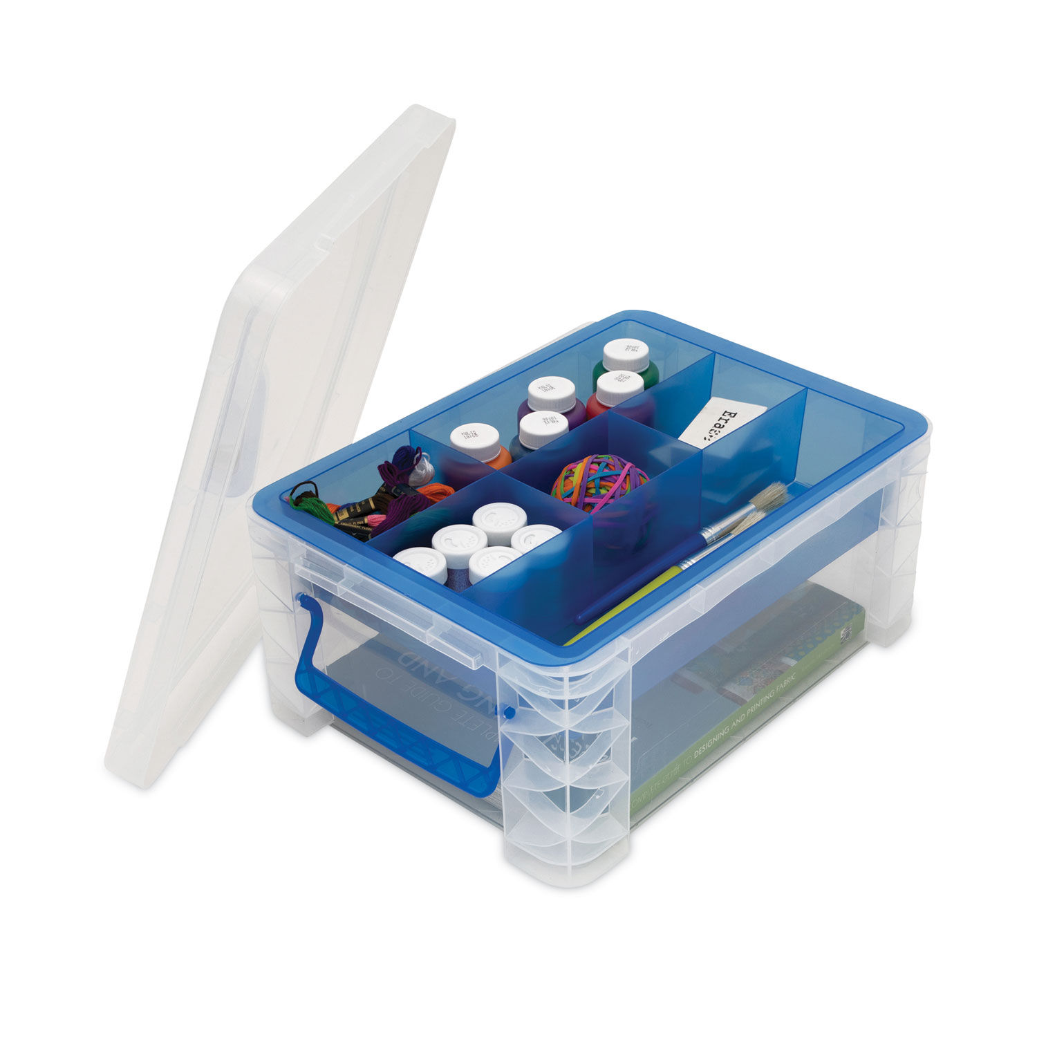 Super Stacker Divided Storage Box by Advantus AVT37371