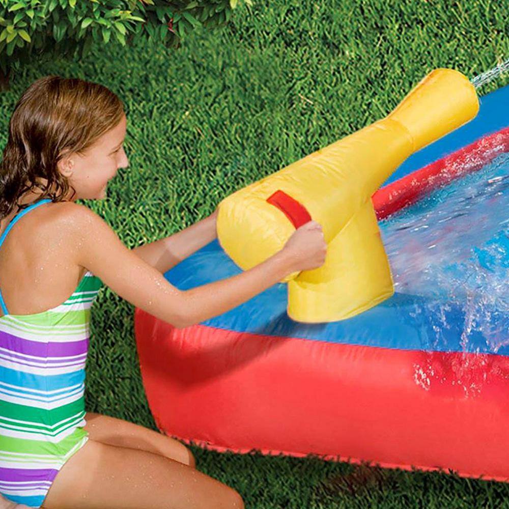 BANZAI Hydro Blast Inflatable Play Water Park with Slides and Water Cannons BAN-35545