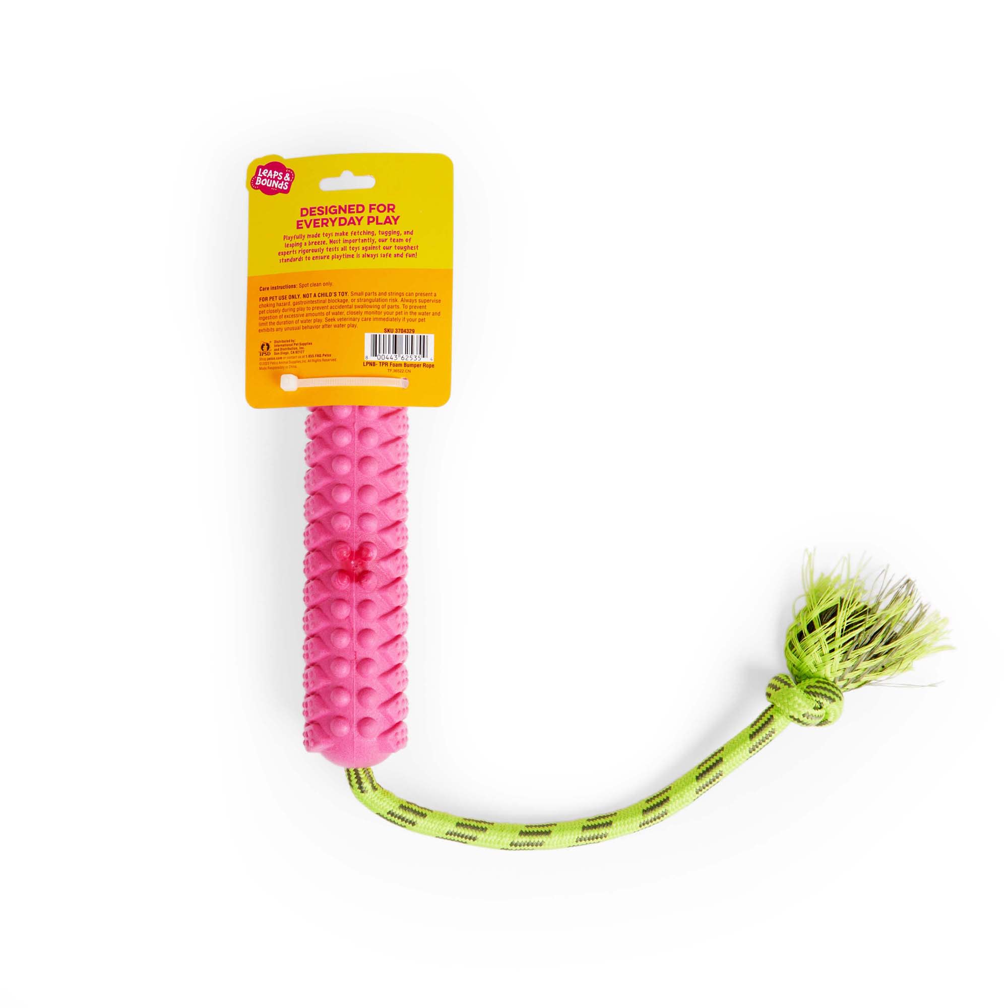 Leaps  Bounds TPR Bumper Rope Assortment Dog Toy， Medium