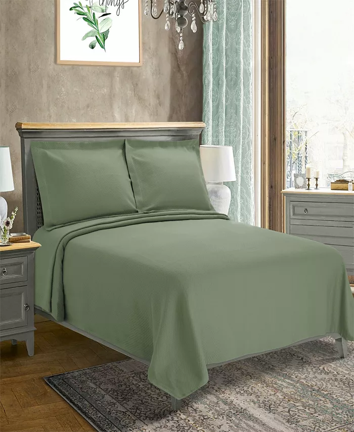 Superior Diamond Pattern Jacquard Matelasse Bedspread Set Collection