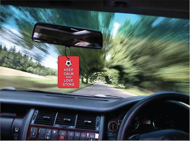 Keep Calm And Love Stoke Car Air Freshener