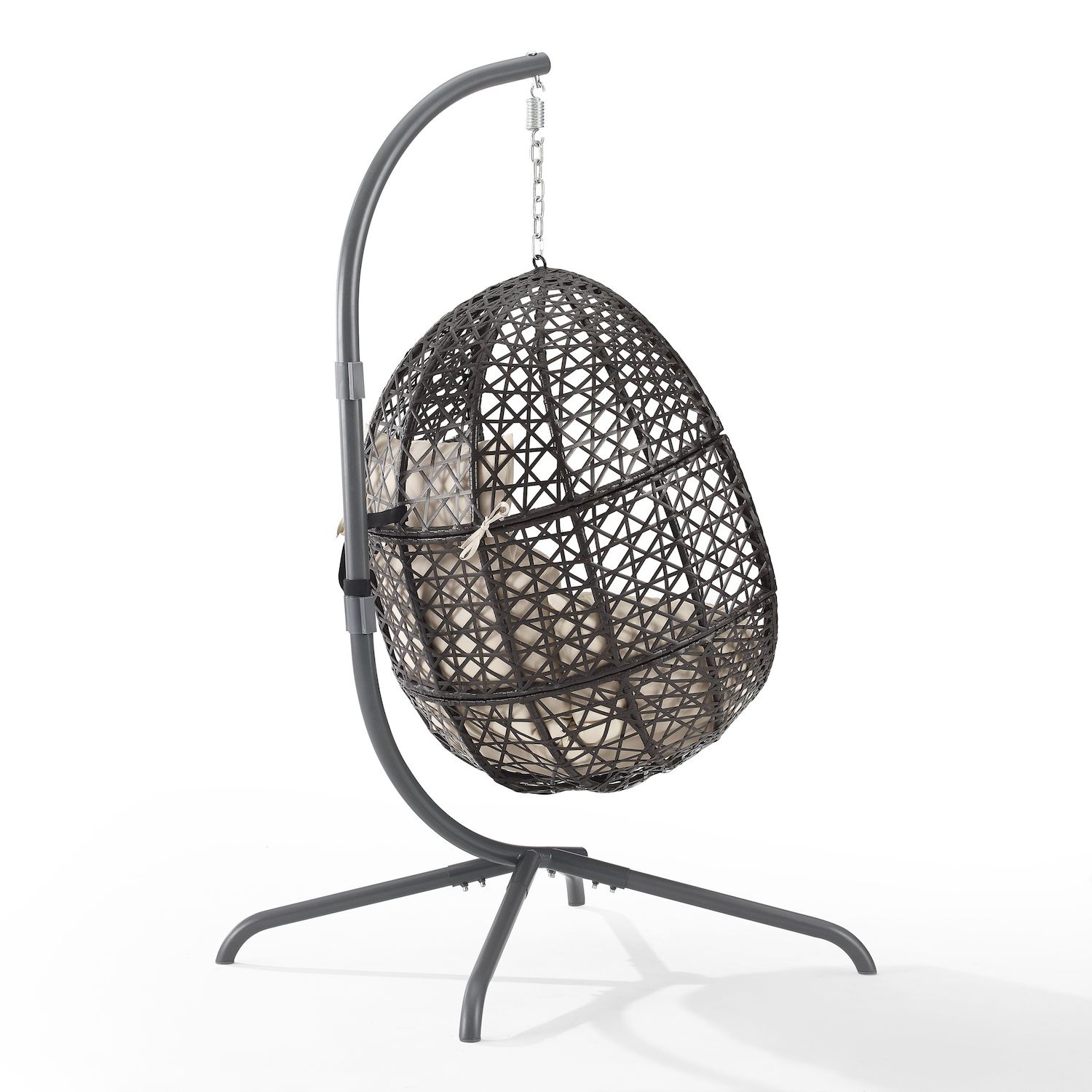 Crosley Calliope Indoor / Outdoor Wicker Hanging Patio Egg Chair