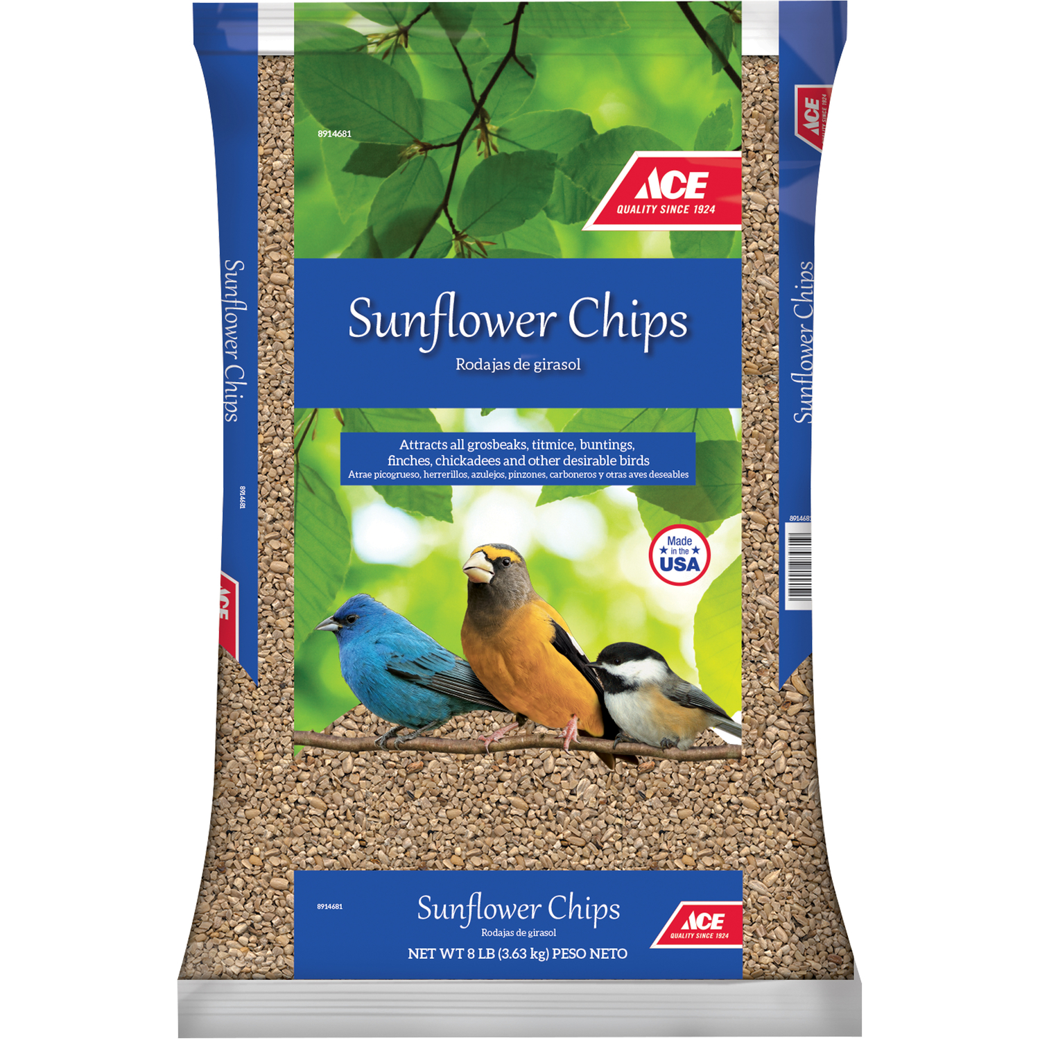 Ace Songbird Sunflower Sunflower Chips 8 lb