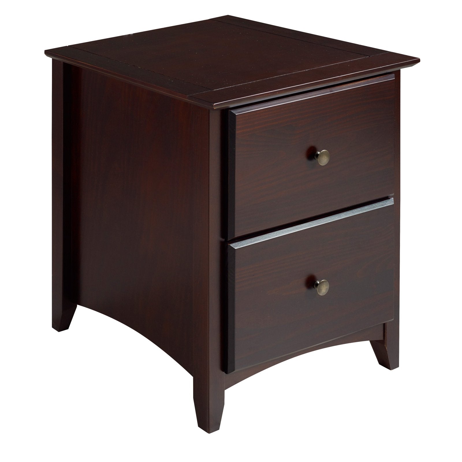 Camaflexi Shaker Style 2 Drawer Night Stand - Multiple Finishes