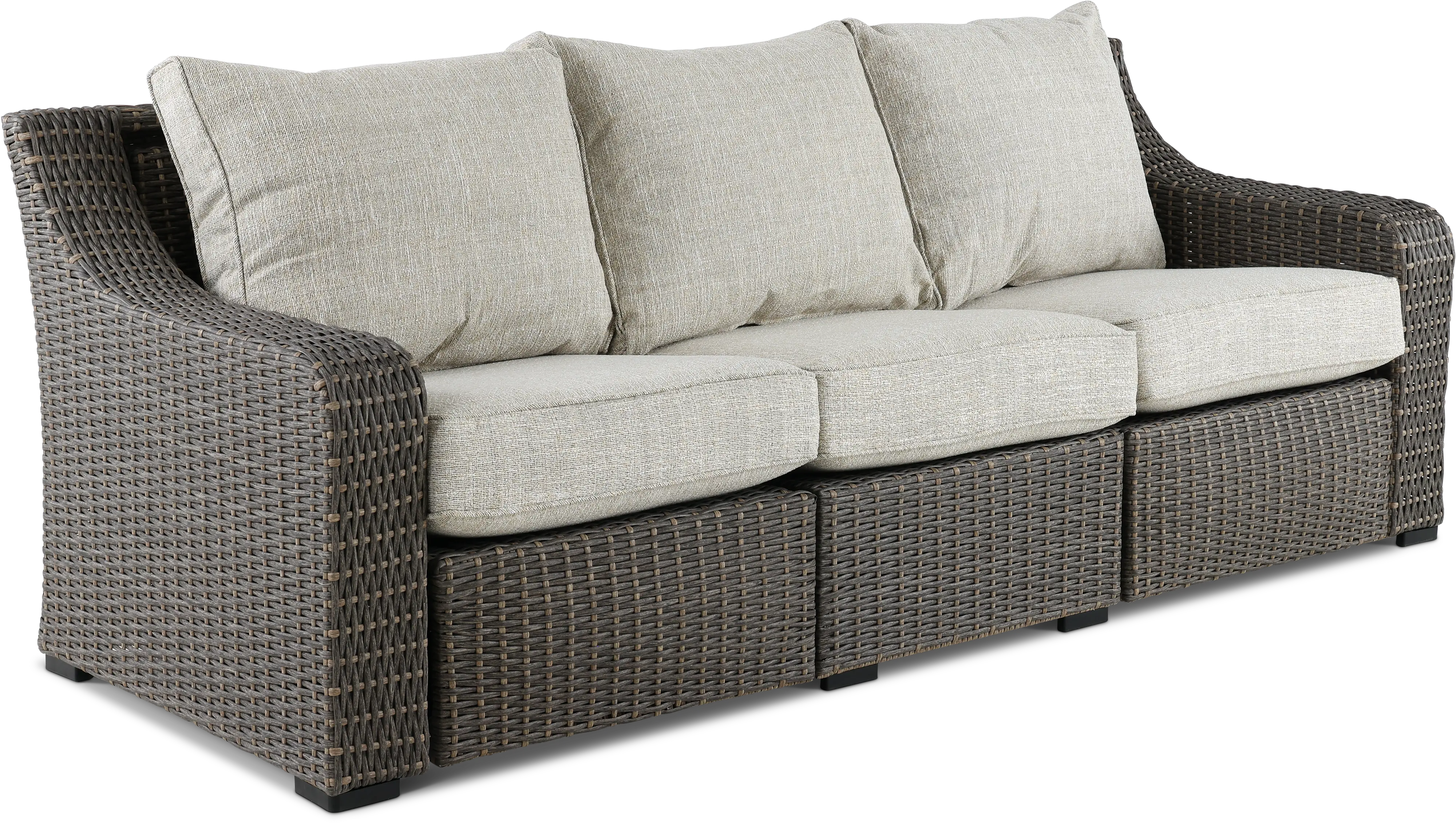 Lemans Woven Patio Sofa with Motion