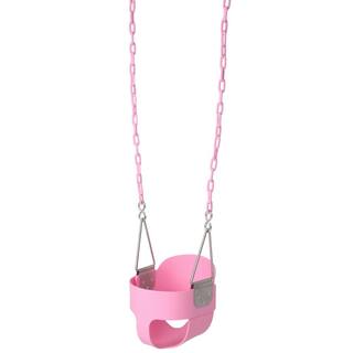 Karl home Highback Bucket Toddler Swing Set Infant Swing Seat Pink 594567118747