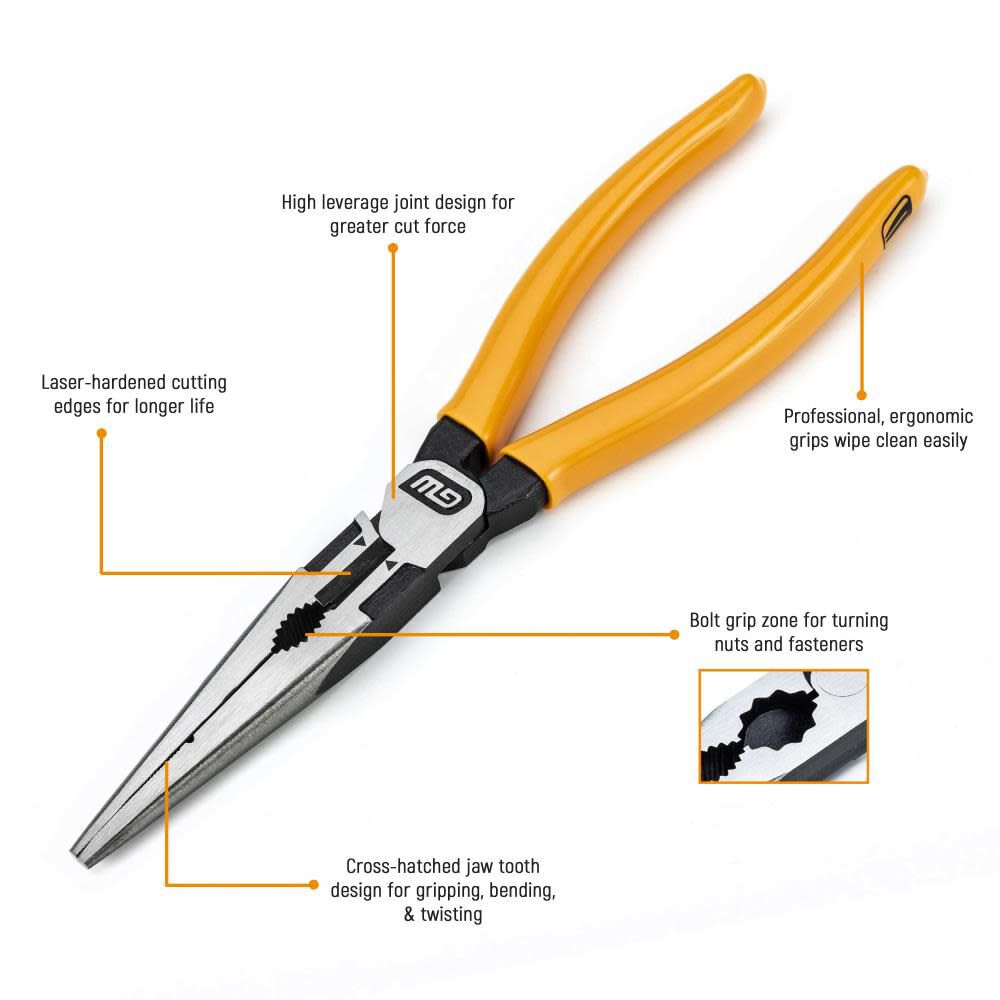 GEARWRENCH Pitbull Long Nose Pliers 6