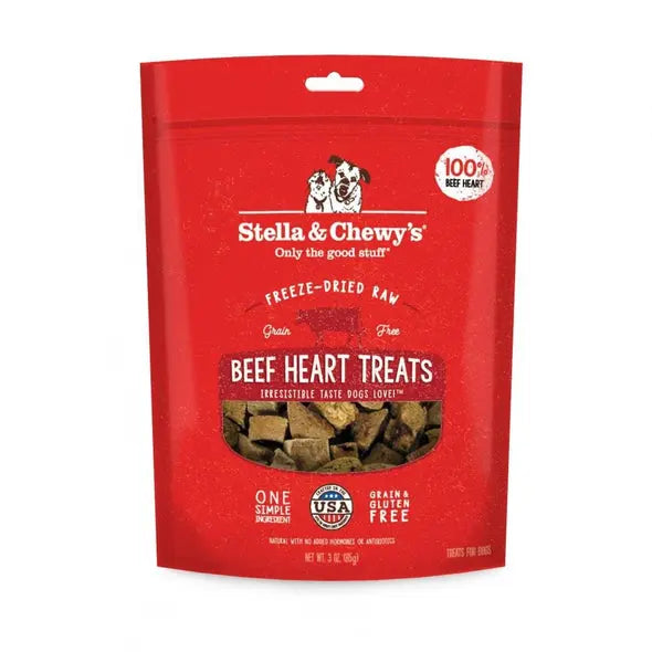 Stella and Chewy Freeze-Dried Raw Beef Heart Dog Treats;