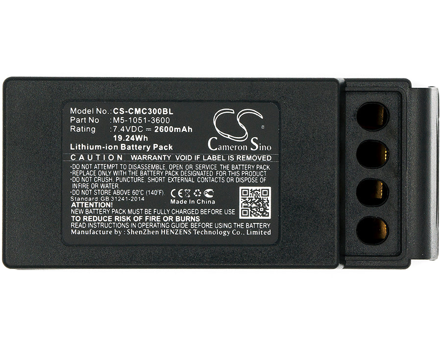 Cavotec M910513600 EX MC3 MC3000 2600mAh Replacement Battery BatteryClerkcom Remote Control