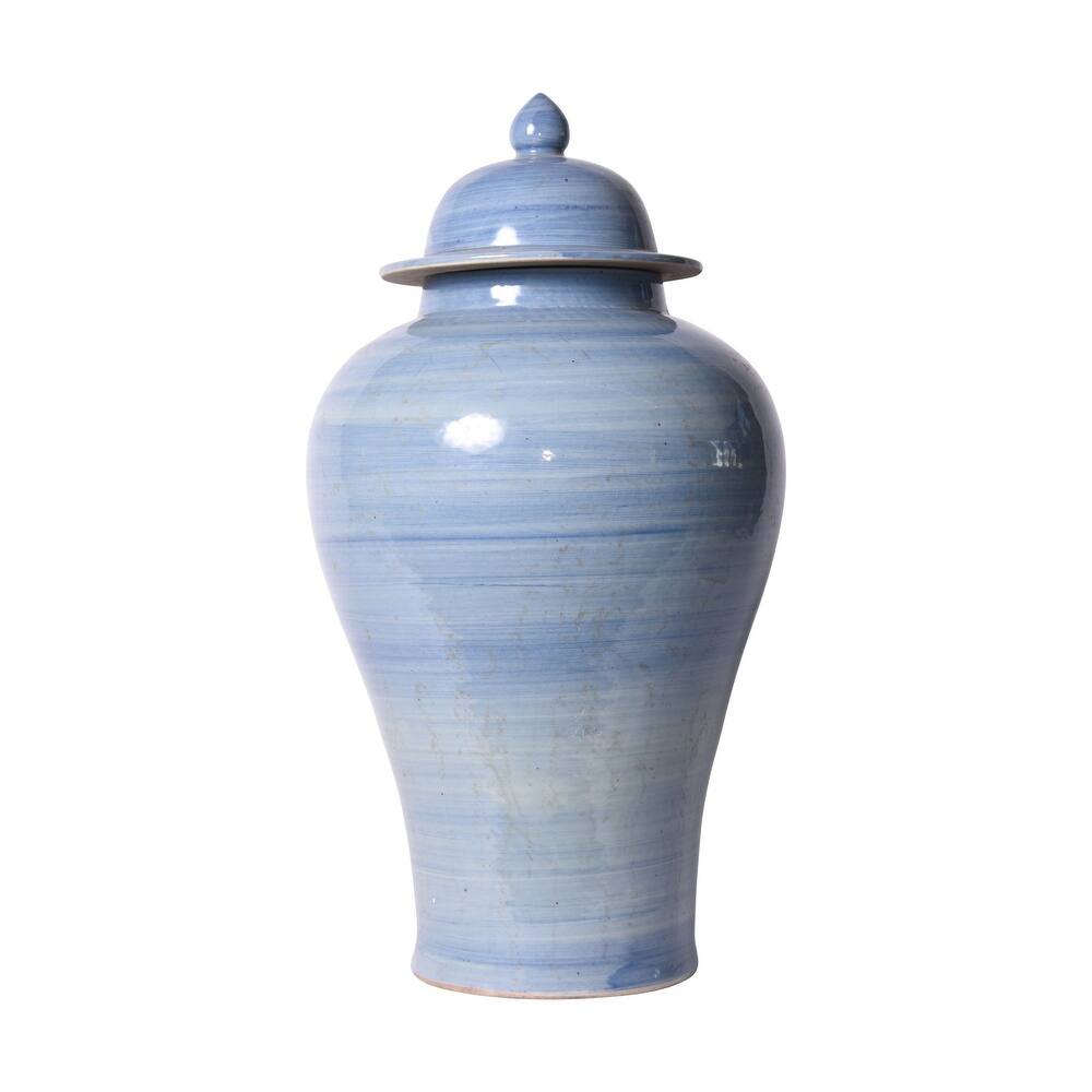 Lake Blue Temple Jar Medium