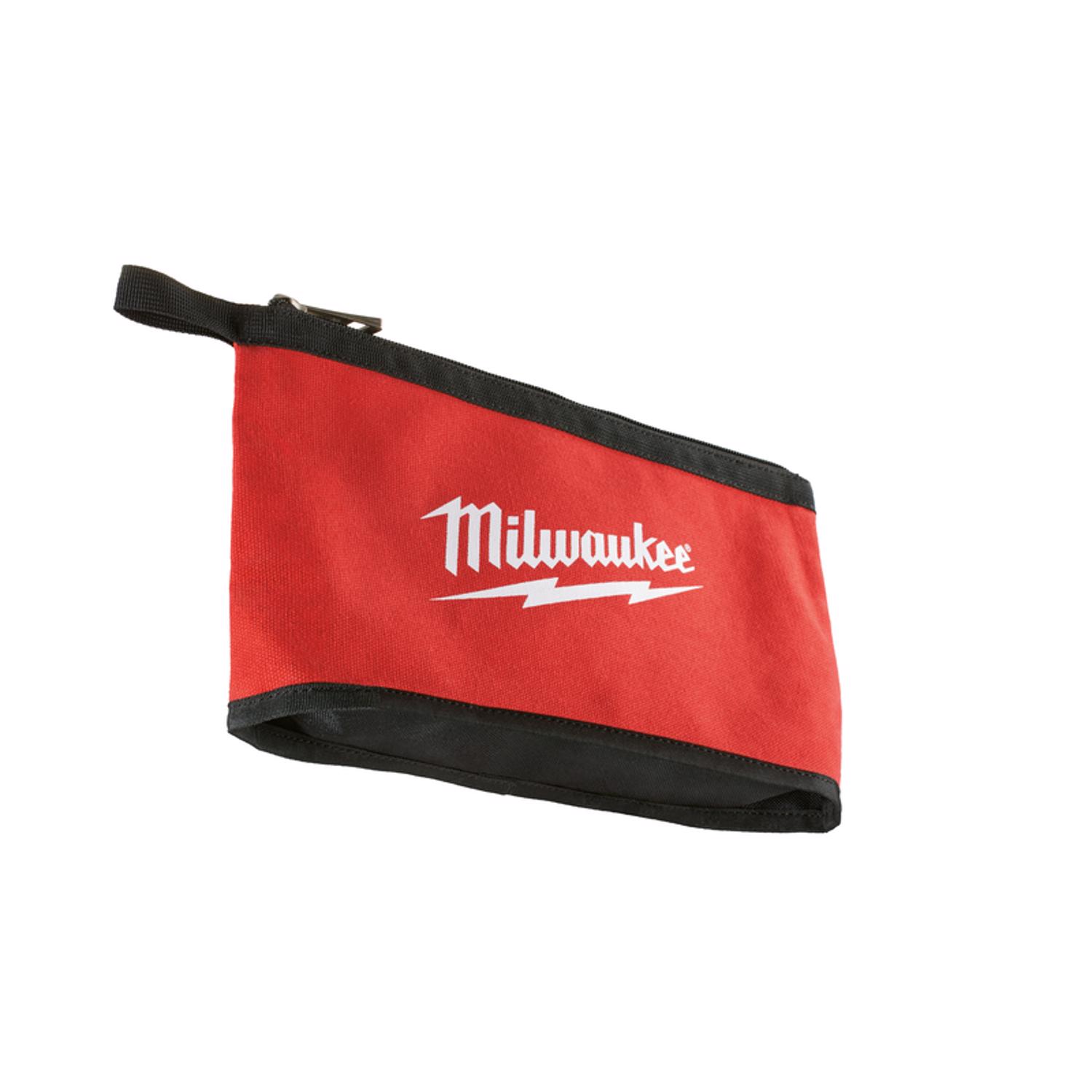 Milwaukee 0.25 in. W X 8 in. H Canvas Tool Pouch 1 pocket Red 1 pc