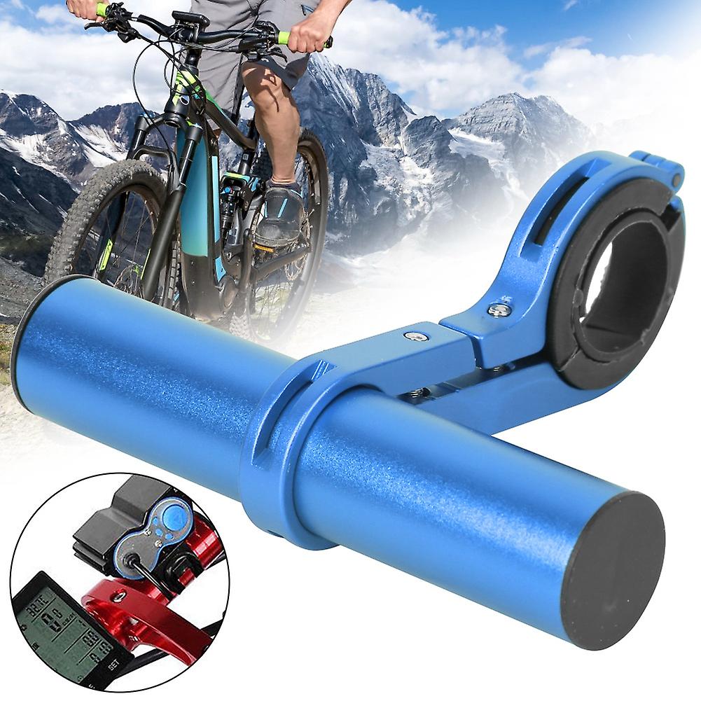 Bicycle Handlebar Extension Bracket Multifunction 10cm Extender Bike Light Flashlight Support Clip Cycling Equipmentblue