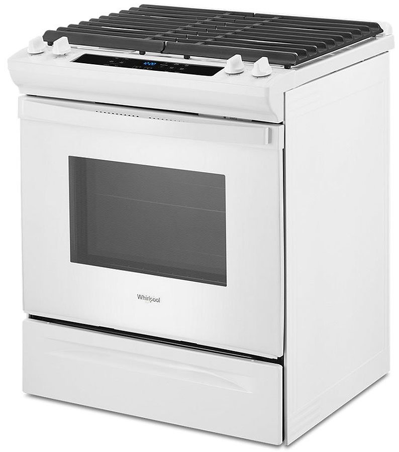 Whirlpool ADA 5 Cu. Ft. White Gas Range With Frozen Bake Technology