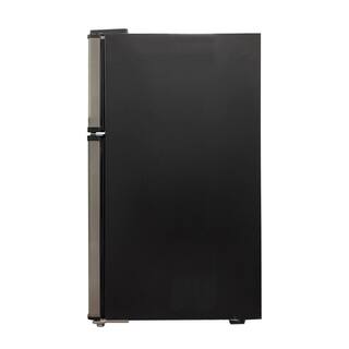 SPT 3.1 cu. ft. ENERGY STAR Double Door Mini Fridge in Stainless Steel with Freezer RF-314SSA