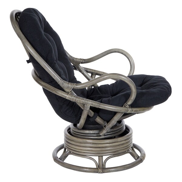 Rattan Swivel Rocker Chair