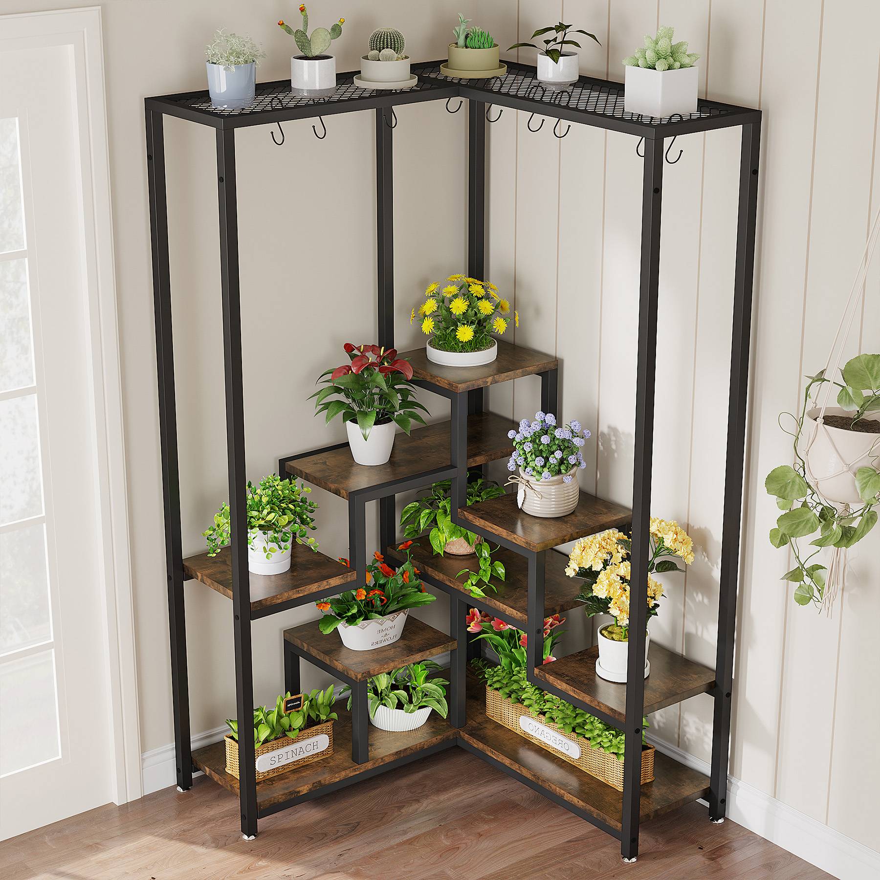 Corner Plant Stand, 70.9