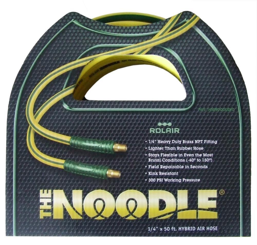 3/8 In. x 100 Ft. Noodle Air Compressor Hose (incl. 1/4 coupler/plug) ;