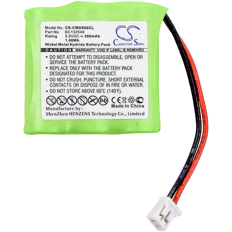 Cable amp Wireless CWD2000 CWD3000 CWD600 CWD700 Replacement Battery BatteryClerkcom Cordless Phone