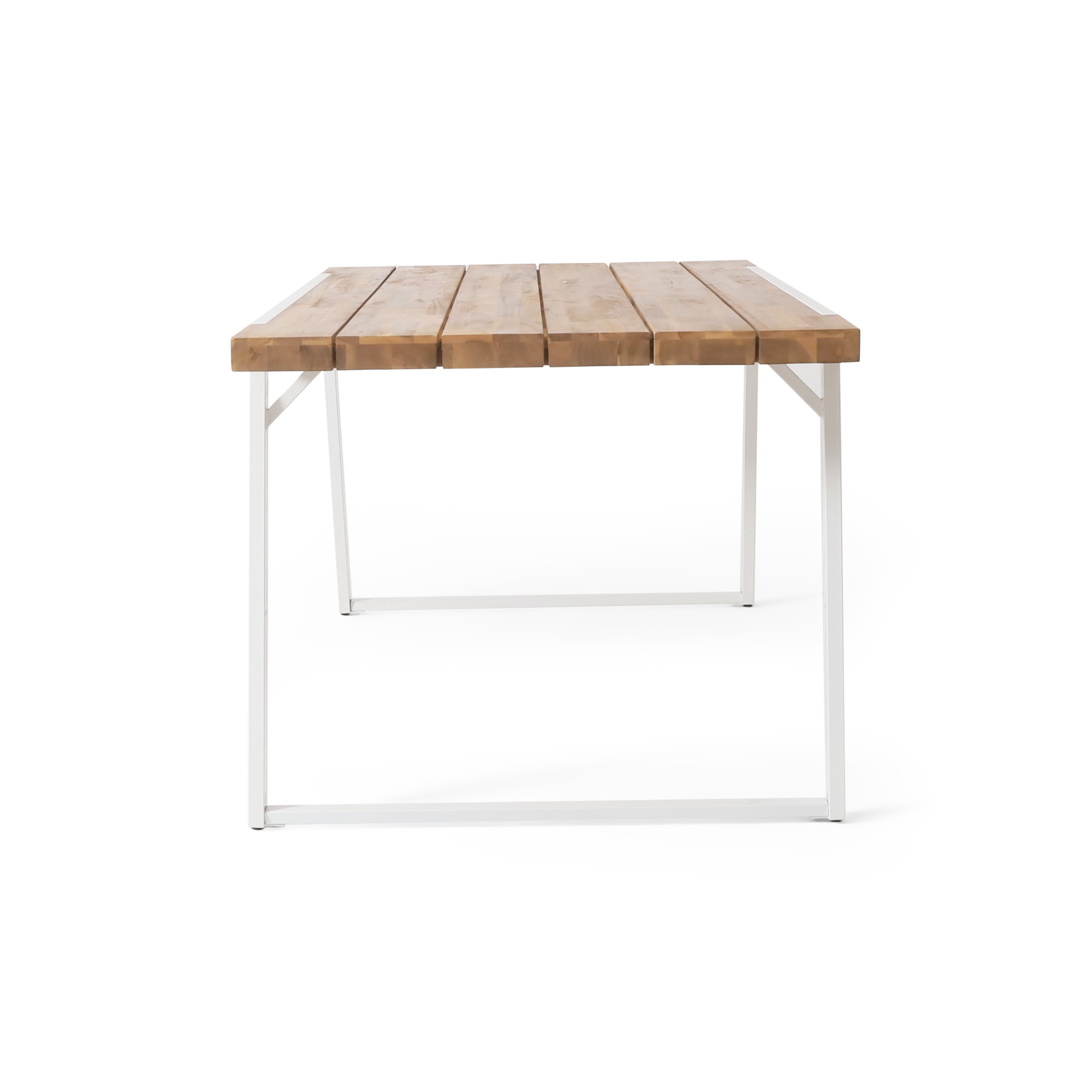 Gebo Outdoor Modern Acacia Wood Dining Table