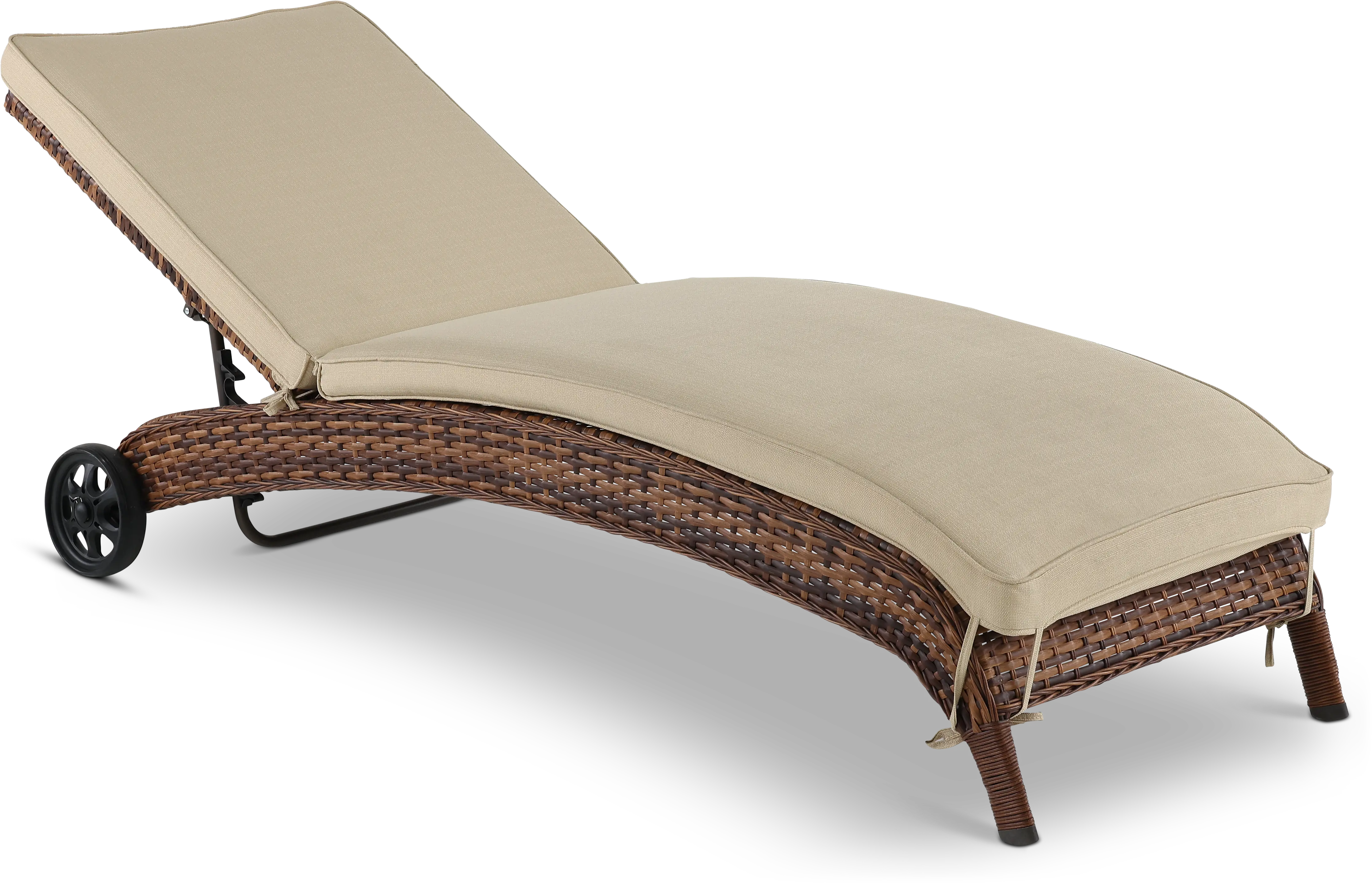 Appia Linen Patio Chaise Lounge Chair