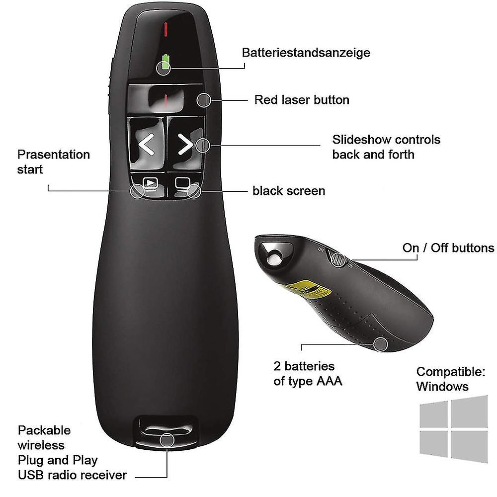 Wireless Presenter Remote， Usb Presentation Remote Control Powerpoint Presentation Clicker Page Turning Pen Ppt Page Turning Pen Presenter Teaching Pe