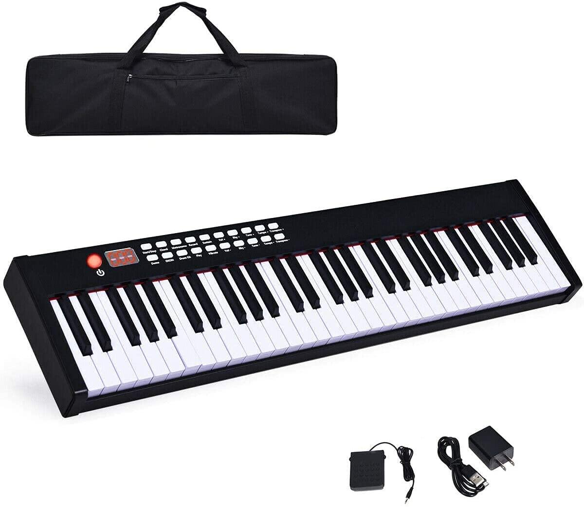 BX-II 61-Key Portable Digital Piano, Electric Keyboard